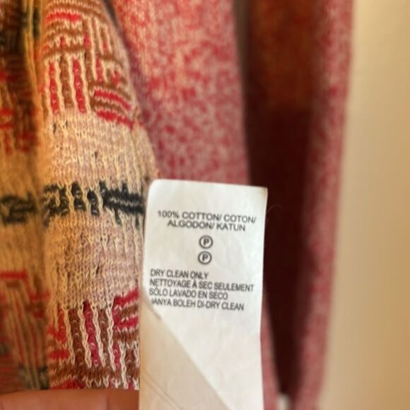 Lucky Brand Southwest Pattern Swing Waterfall Cardigan Small - Picture 3 of 5